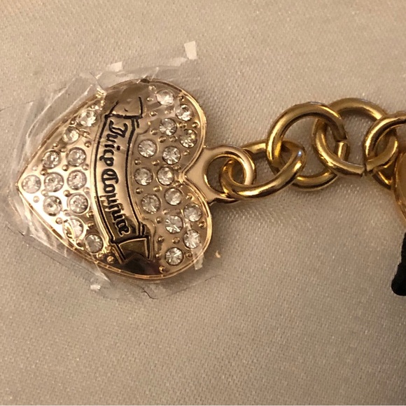 Juicy Couture Liquorice Faux Leather Only You And Me Card Case Key Fob NWT - Picture 6 of 16